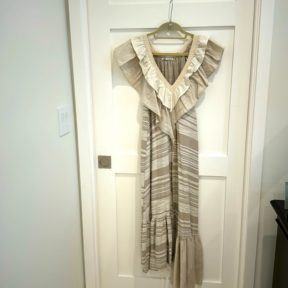 Zara Ruffle Maxi Dress